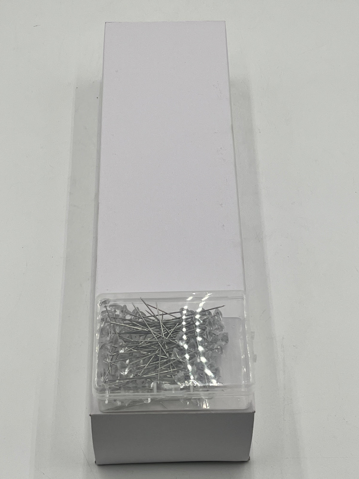 Decorative floral pins in pearl white, pink & diamond crystal styles, 50 pcs per box. Sold retail or wholesale 10-packs by floralsuppliespoint1.com