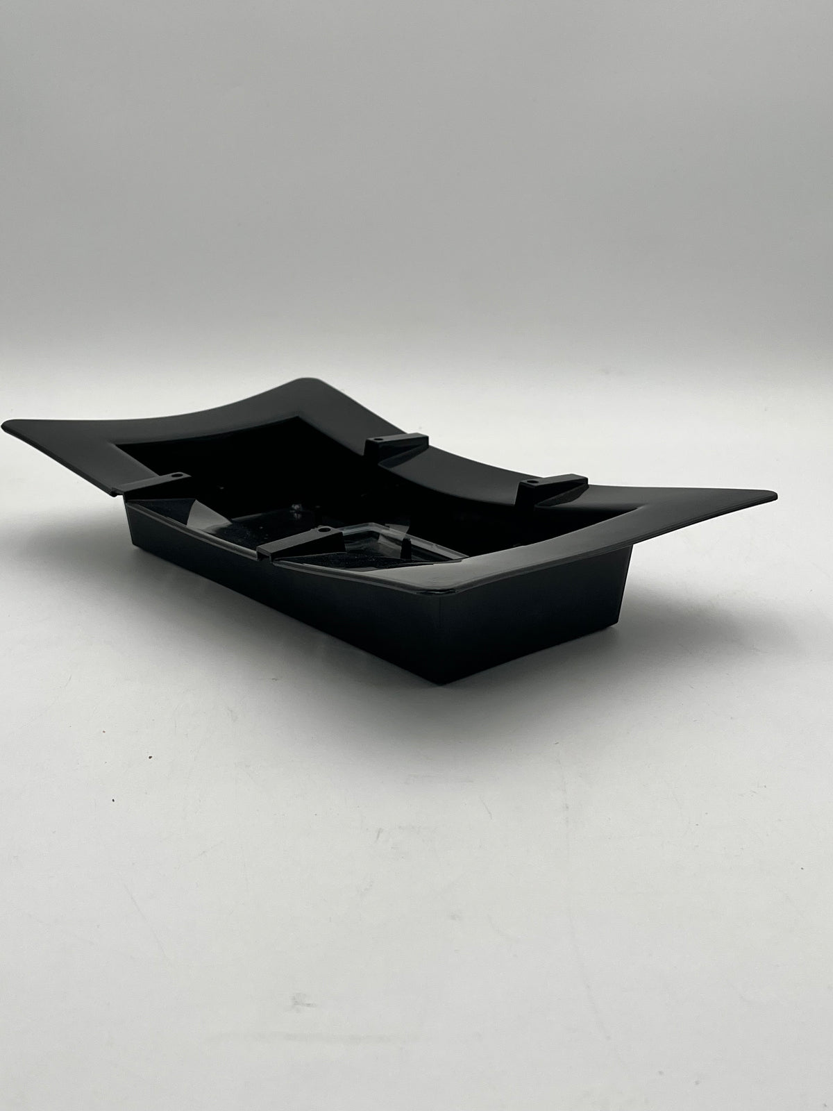 FoamLock Floral Tray in black- 13" base fits full floral foam brick with built-in foam clip. Durable & reusable tray for $9.99 @ floralsuppliespoint1.com