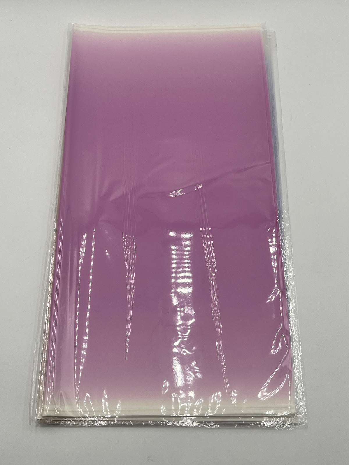 Gradient wrapping sheets for floral bouquets, gift packaging & DIY gifting in Lilac, 20x20 inches & available at floralsuppliespoint1.com for $9.99