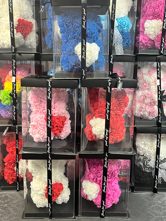 Rose Foam Bear- Small
