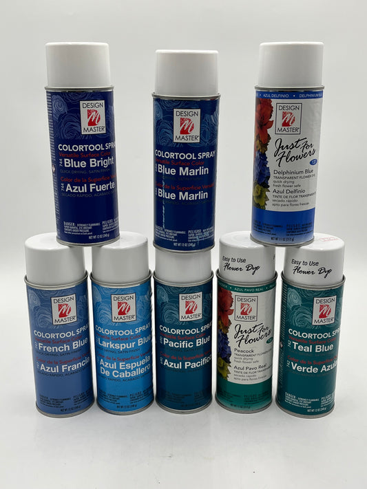 Blue Spray Paint Collection