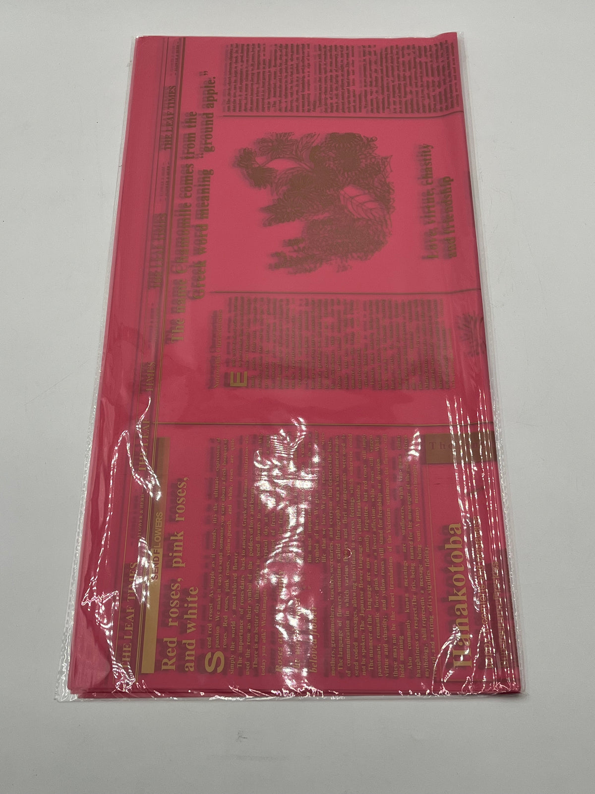 Perfect for florists, gift wrapping & event decor wraps. Available in Hot Pink, Black, White & Pink. 22x22 in. (20 sheets) for $9.99 @ floralsuppliespoint1.com