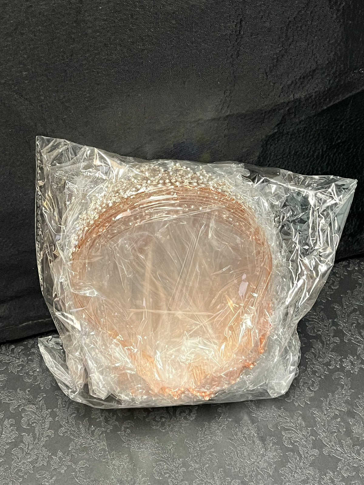 Royal Crystal Tiara Headband in gold, rose gold, and silver, sold wholesale(10 Pack) $34.99  by floralsuppliespoint1.com. Ideal for birthdays & celebrations.