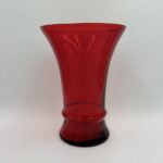 12" Vienna Vase Red - Bold and sophisticated home decor accent