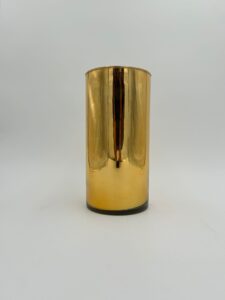 10" Cylinder Vase 5D Gold - Sophistication and Versatility for Your Space