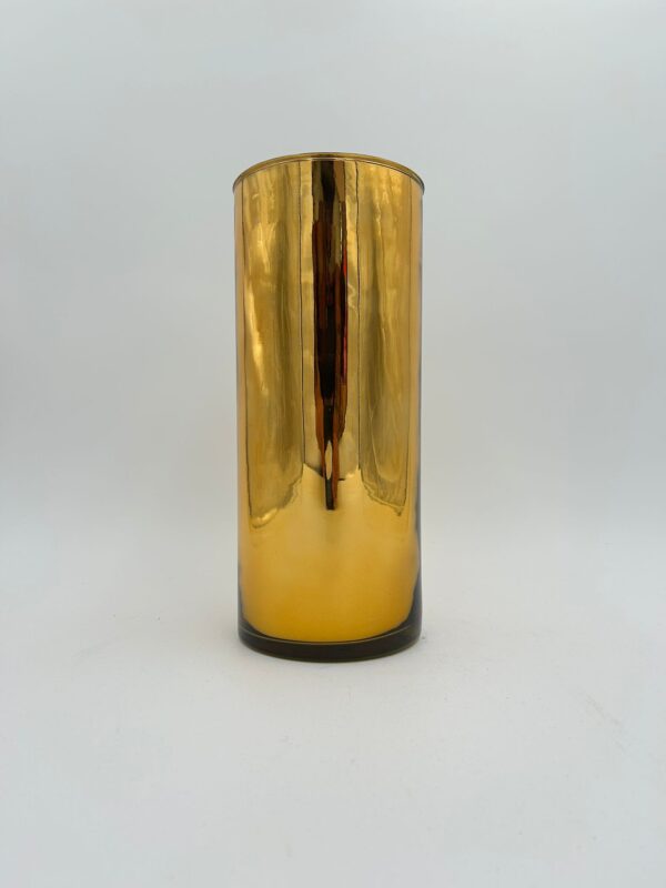 12" Cylinder Vase 5D Gold - Luxurious Accent for Your Décor